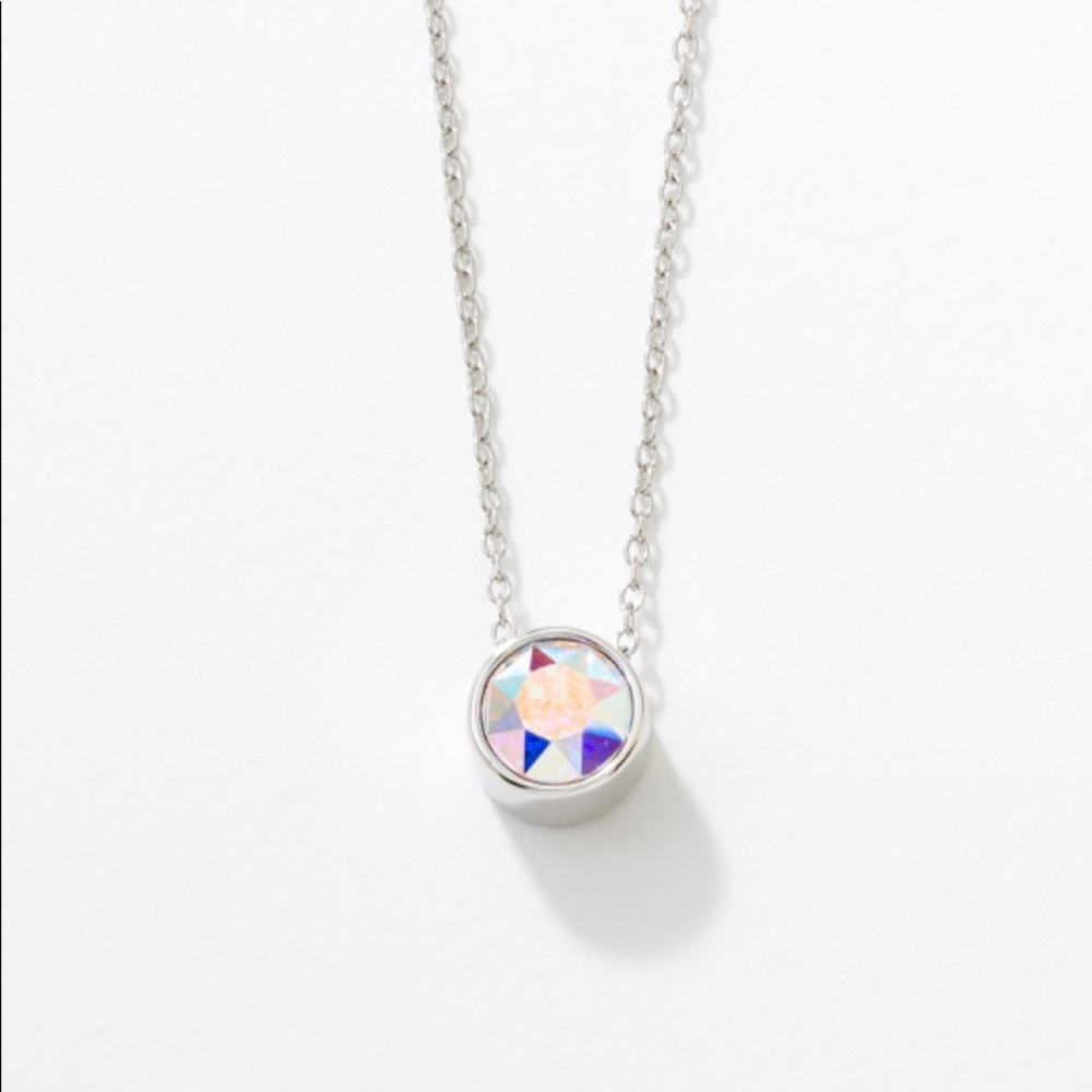 Touchstone Crystal by Swarovski Aurore Boreale Ice Necklace